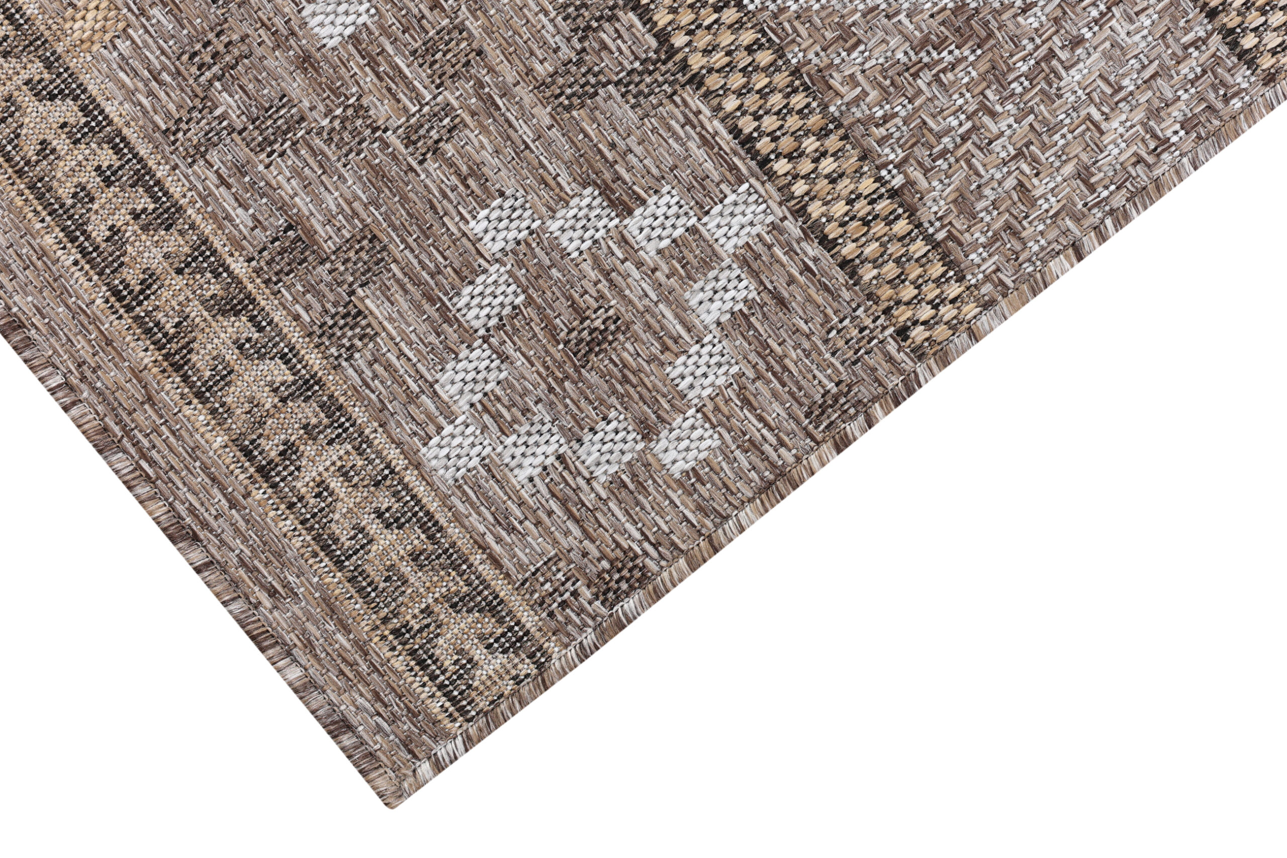 Tappeto Esterno Melissa Marrone Geometrico