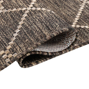 Tappeto Esterno Melissa Marrone Scuro Geometrico