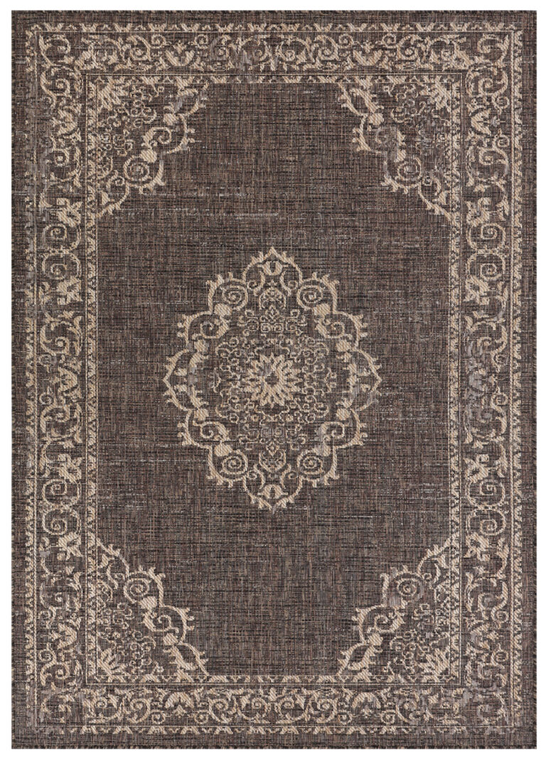 Tappeto Esterno Melissa Marrone Scuro Vintage