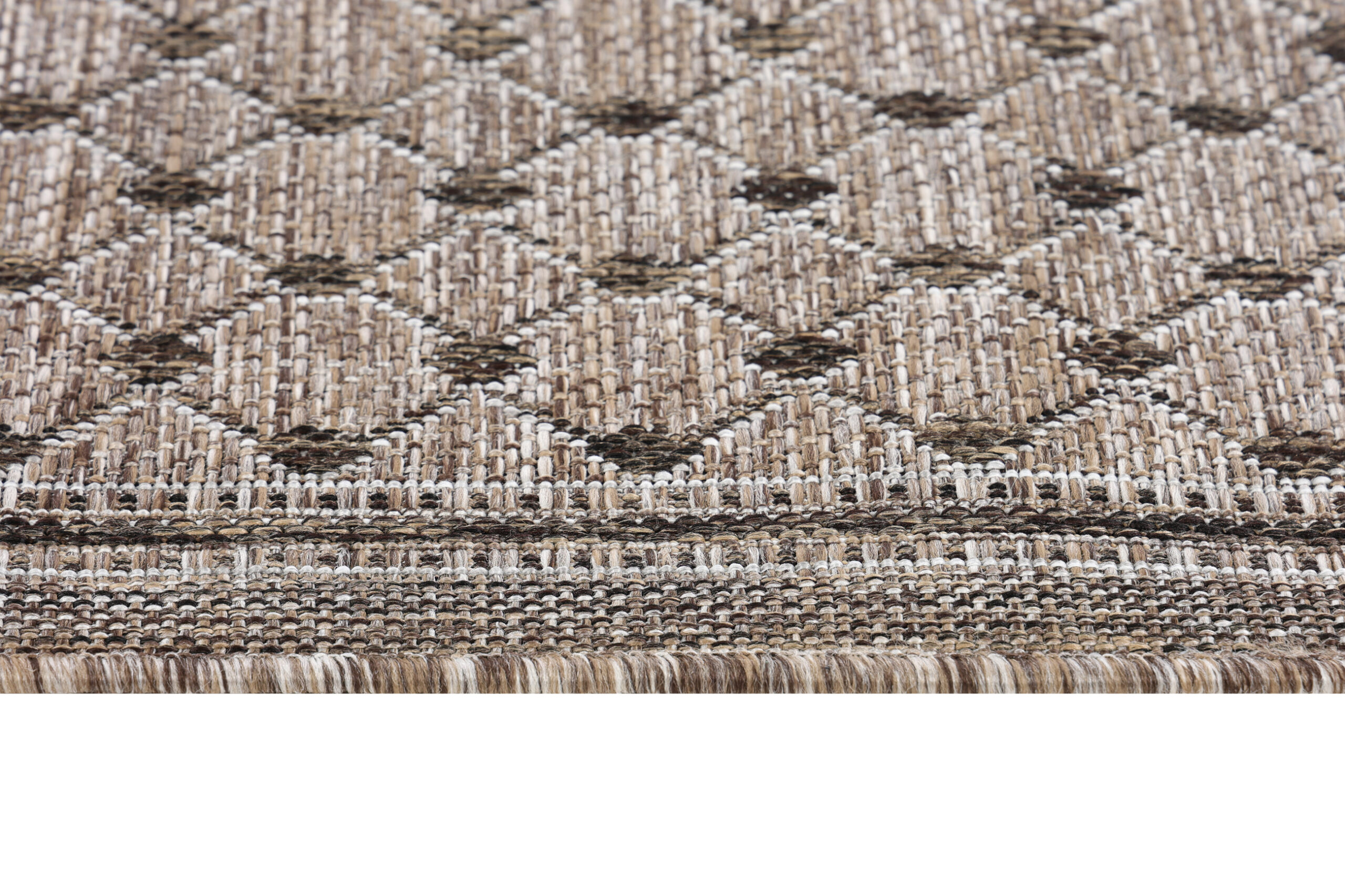 Tappeto Esterno Melissa Marrone Rombi