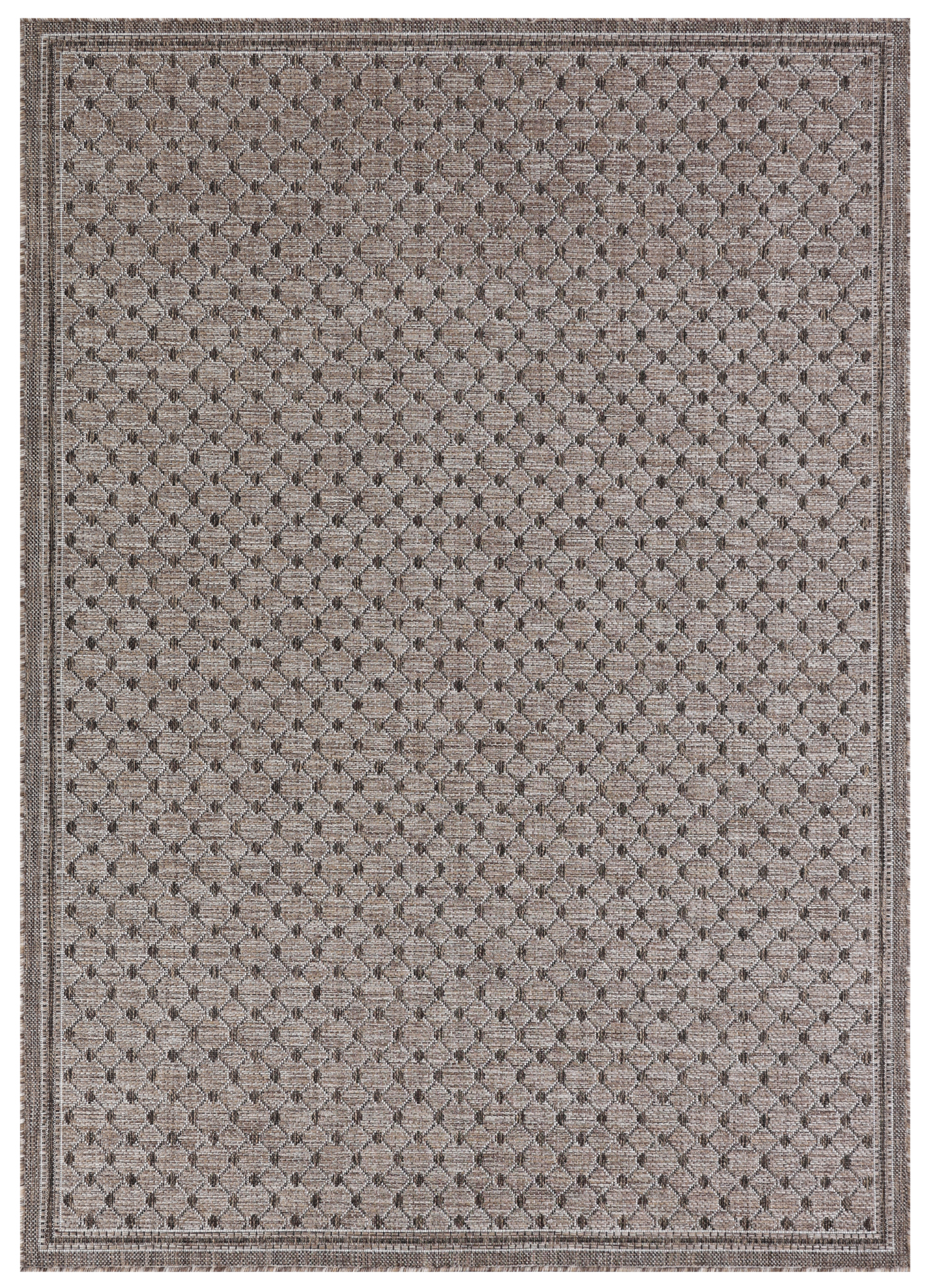 Tappeto Esterno Melissa Marrone Rombi