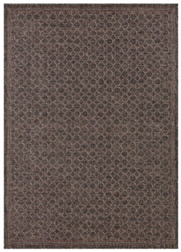 Tappeto Esterno Melissa Marrone Scuro Rombi