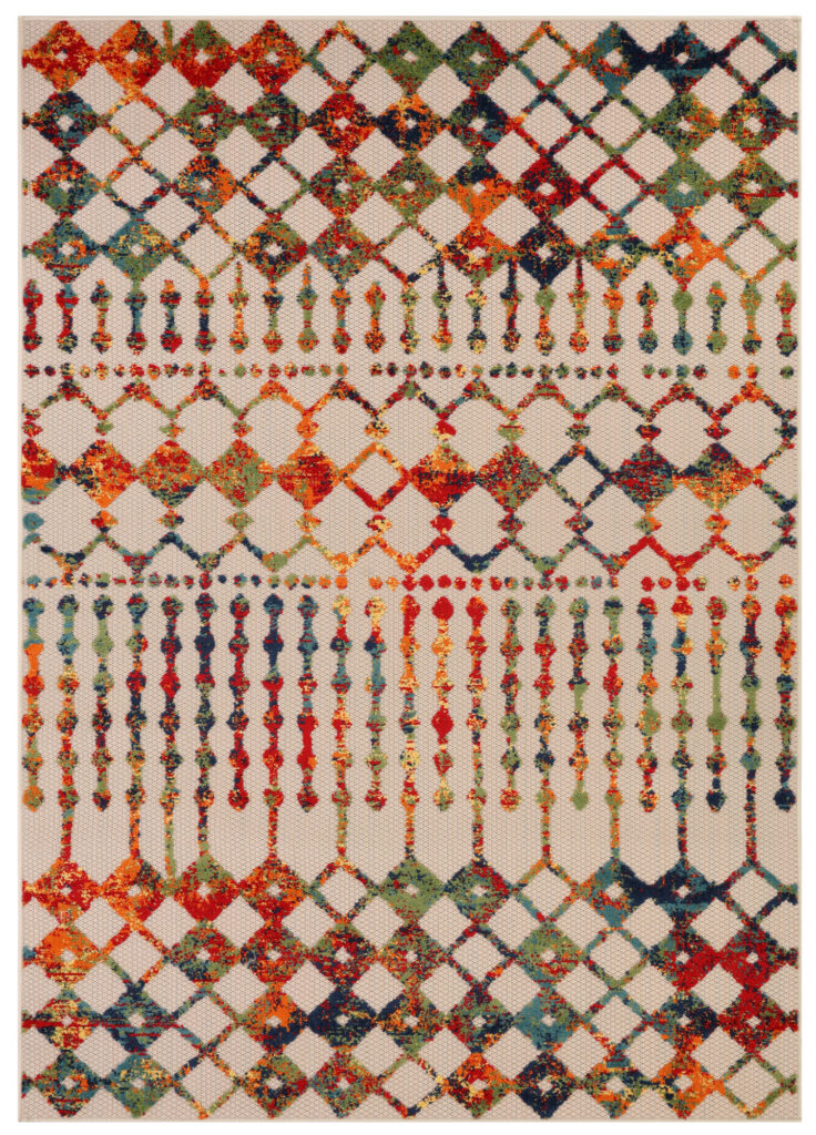 Tappeto Esterno Patio Multicolore Geometrico