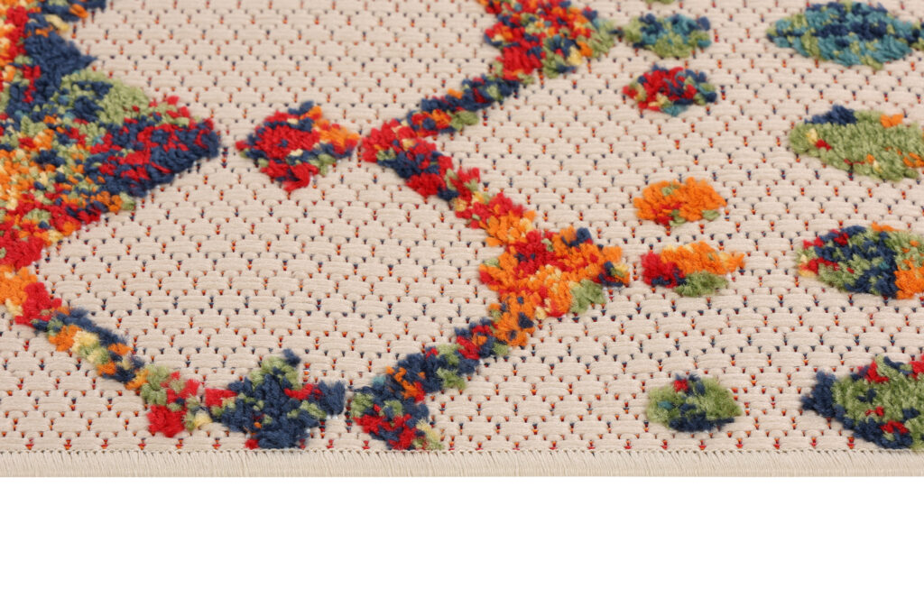 Tappeto Esterno Patio Multicolore Geometrico