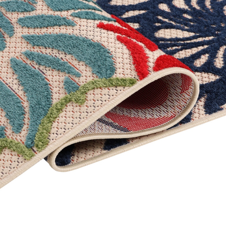 Tappeto Esterno Patio Multicolore Fiori