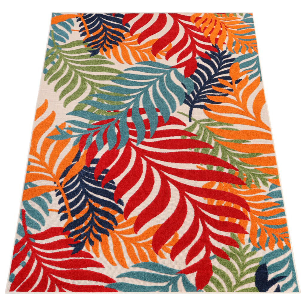 Tappeto Esterno Patio Multicolore Tropici