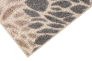 Tappeto Esterno Patio Beige Fiori
