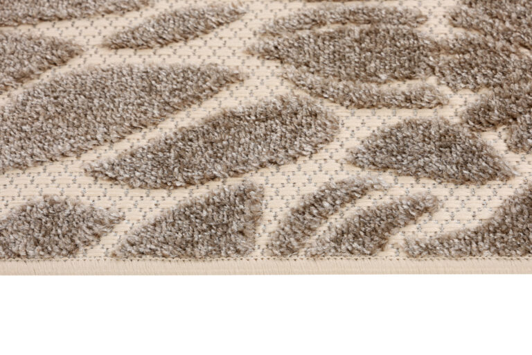 Tappeto Esterno Patio Beige Fiori