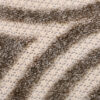 Tappeto Esterno Patio Beige Crema Linee