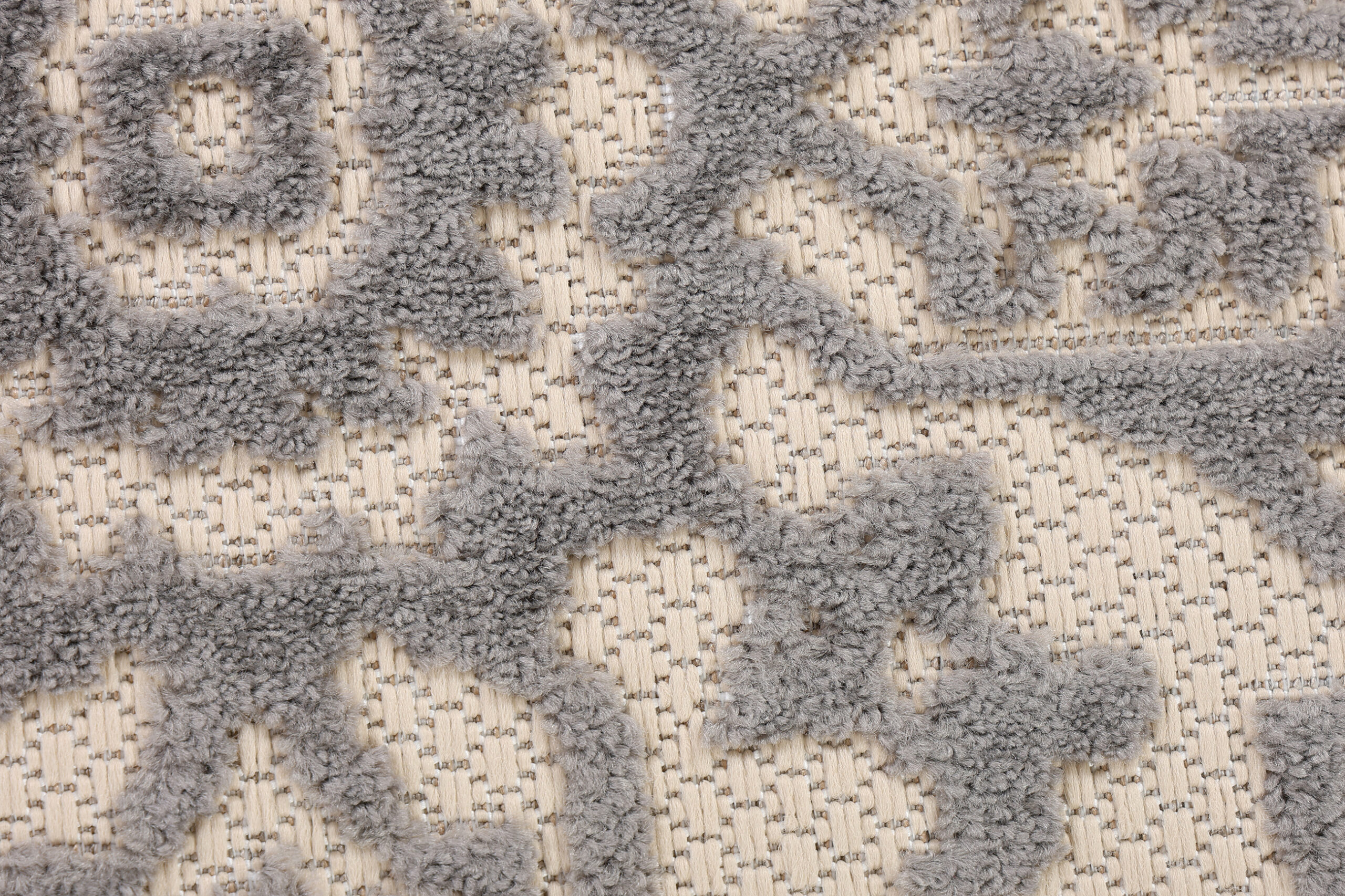 Tappeto Esterno Patio Crema Grigio Ornamenti