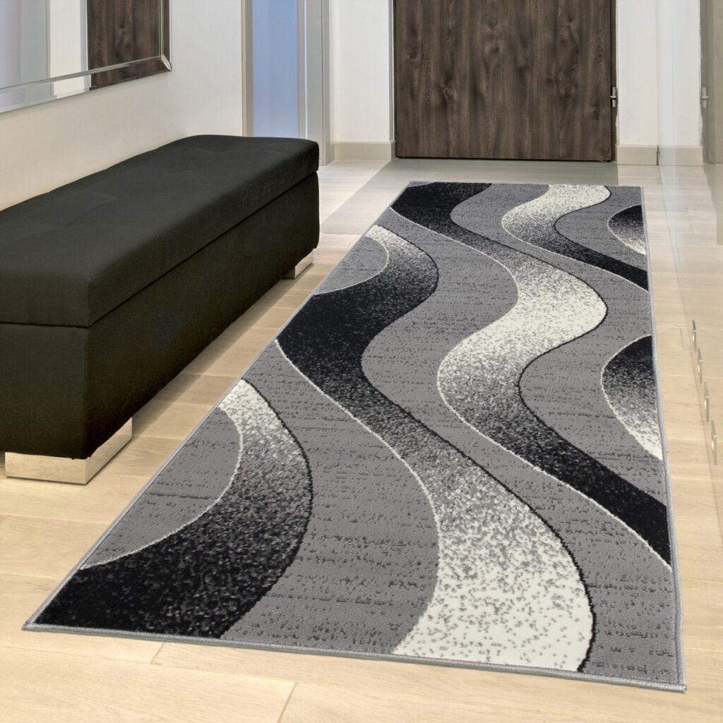 Passatoia Dream Moderno Grigio Chiaro Onde