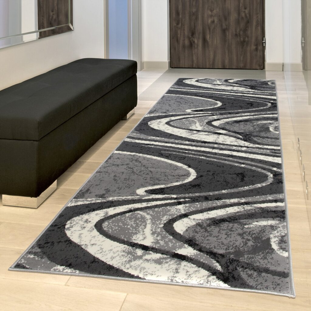 Passatoia Dream Astratto Grigio Onde Larghe
