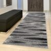 Passatoia Dream Moderno Grigio Nero Linee