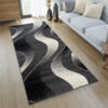 Passatoia Dream Moderno Grigio Scuro Onde