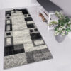 Passatoia Dream Geometrico Grigio Nero Rettangoli