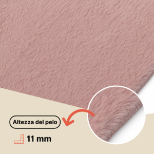 Tappeto Lumi Quadrato Marrone Antiscivolo