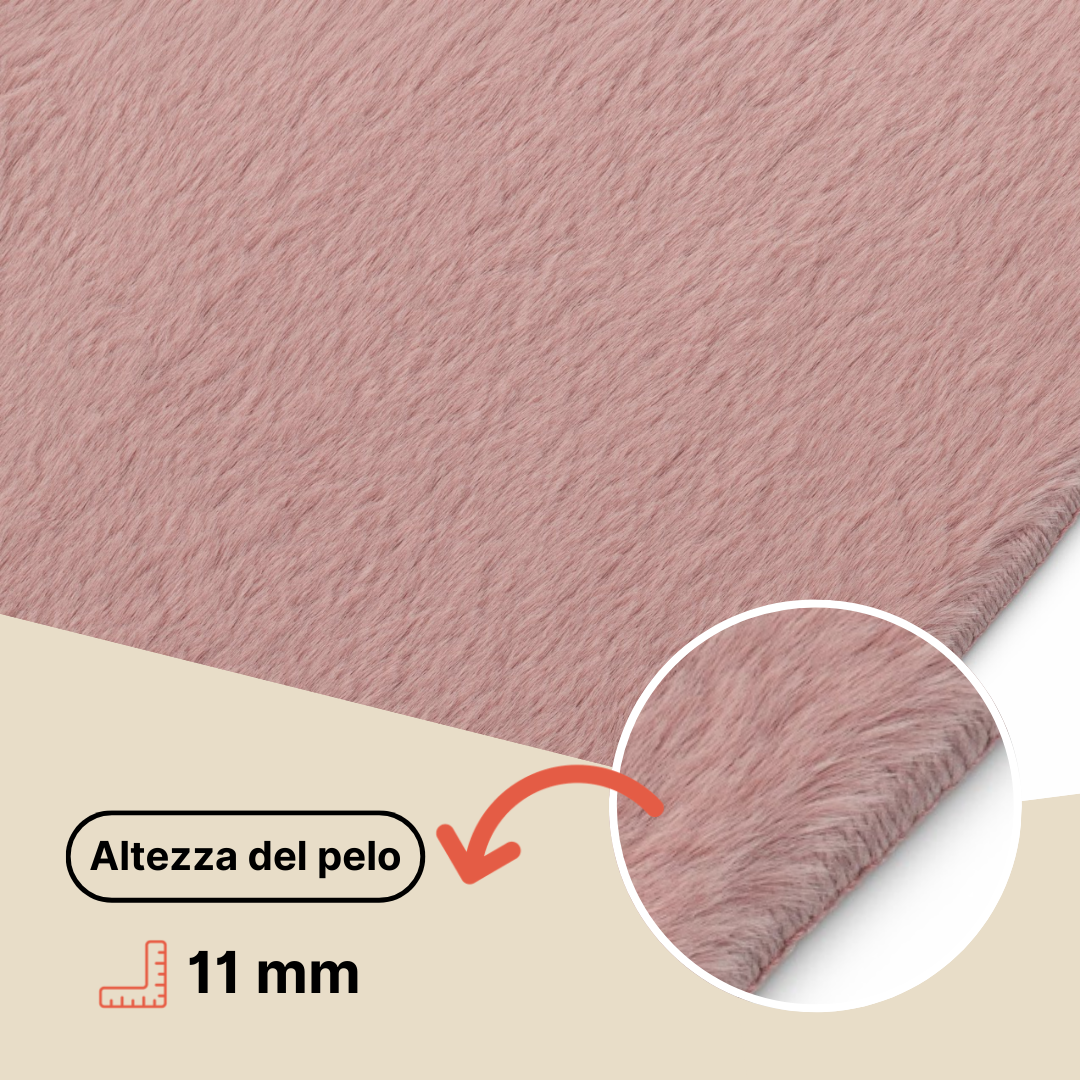 Tappeto Lumi Quadrato Marrone Antiscivolo