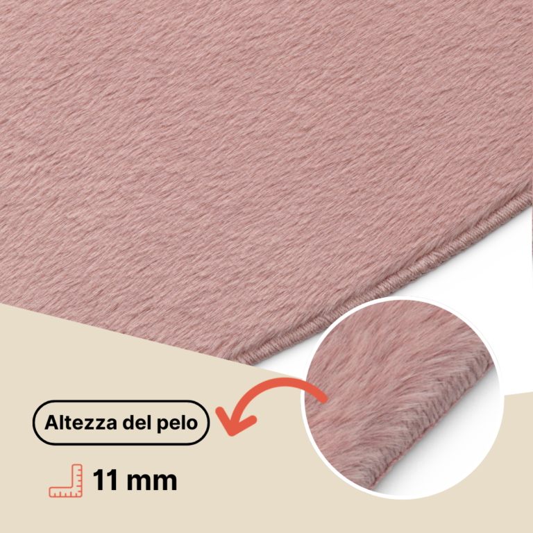 Tappeto Lumi Rotondo Grigio Chiaro Antiscivolo