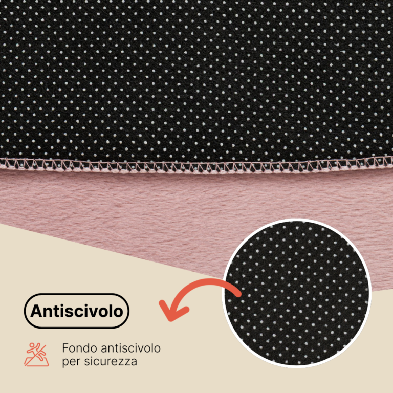 Tappeto Lumi Rotondo Marrone Antiscivolo