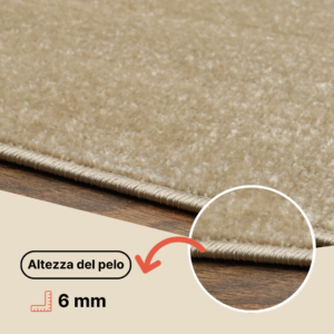 Tappeto Mono Interno Esterno Beige