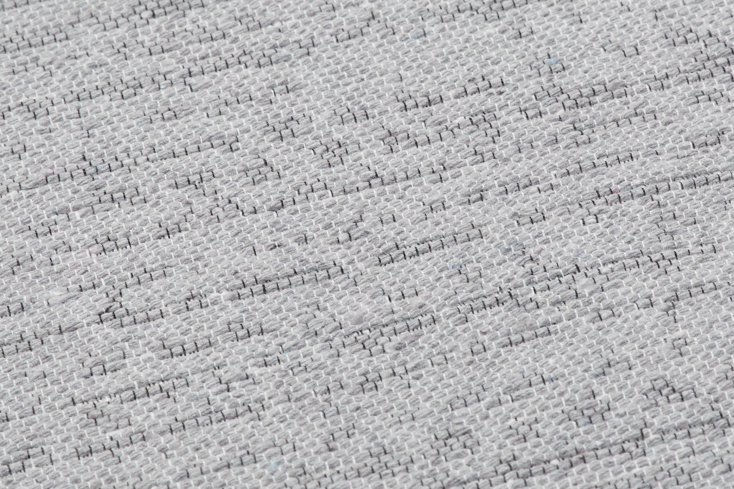 Tappeto Azteca Cotone Grigio con Frange