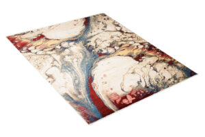 Tappeto Rivoli Astratto Muliticolore Sfumature con Frange