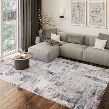 Tappeto Como Beige Grigio Industriale