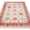 Tappeto Rivoli Classico Crema Geometrico con Frange