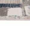 Tappeto Rivoli Grigio Blu Astratto con Frange