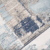 Tappeto Rivoli Grigio Blu Astratto con Frange