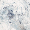 Tappeto Rivoli Moderno Crema Blu con Frange
