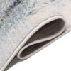Tappeto Rivoli Moderno Crema Blu con Frange