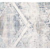 Tappeto Rivoli Geometrico Crema Blu con Frange