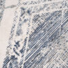 Tappeto Rivoli Geometrico Crema Blu con Frange