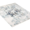 Tappeto Rivoli Crema Blu Astratto Sfumature con Frange