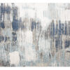 Tappeto Rivoli Blu Scuro Grigio Astratto con Frange