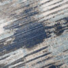 Tappeto Rivoli Blu Scuro Grigio Astratto con Frange
