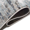 Tappeto Rivoli Blu Scuro Grigio Astratto con Frange