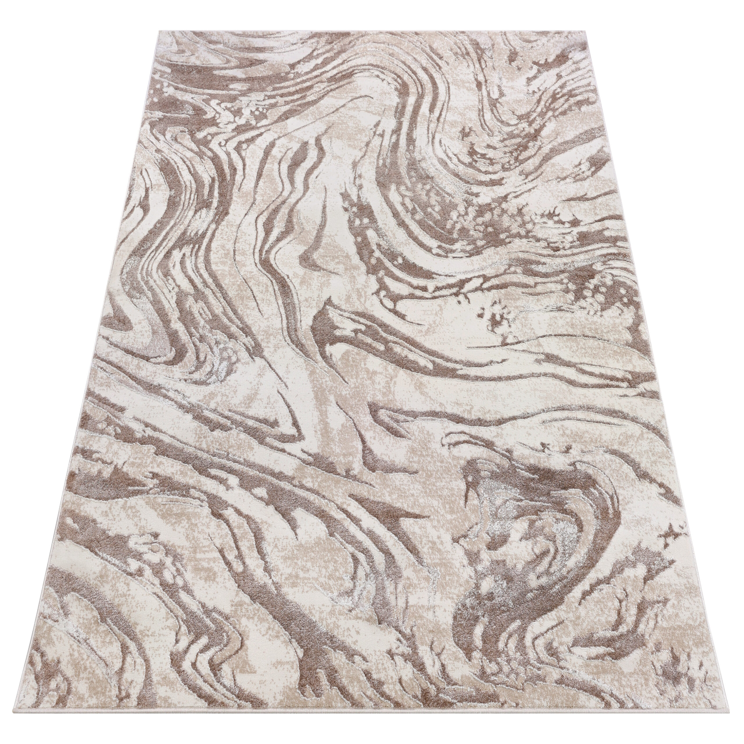 Tappeto Como Beige Crema Marmo