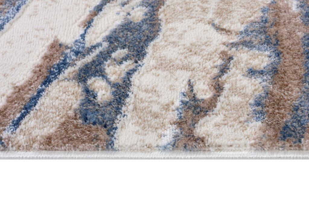 Tappeto Como Beige Blu Marmo