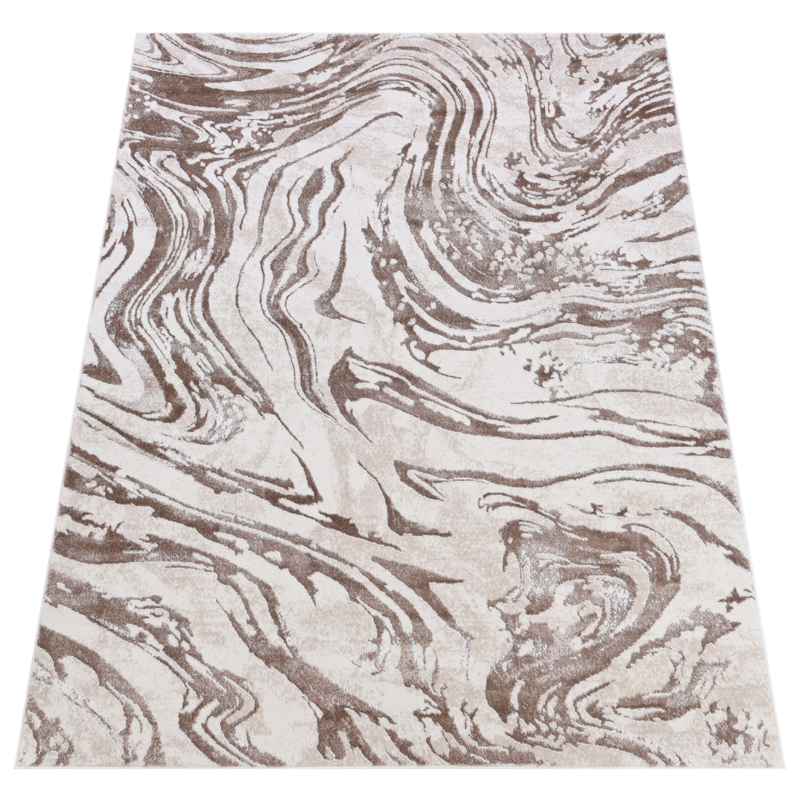Tappeto Como Marrone Chiaro Marmo