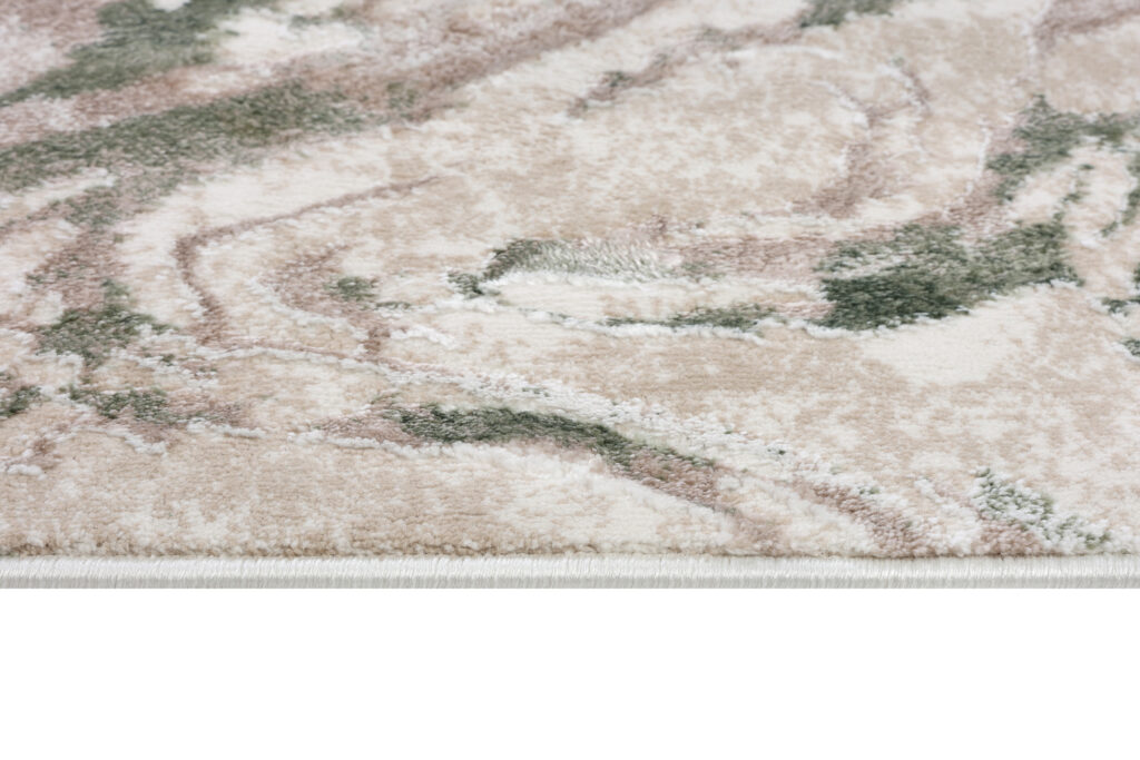 Tappeto Como Beige Verde Marmo