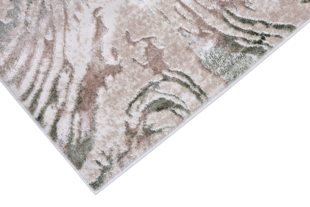 Tappeto Como Beige Verde Marmo