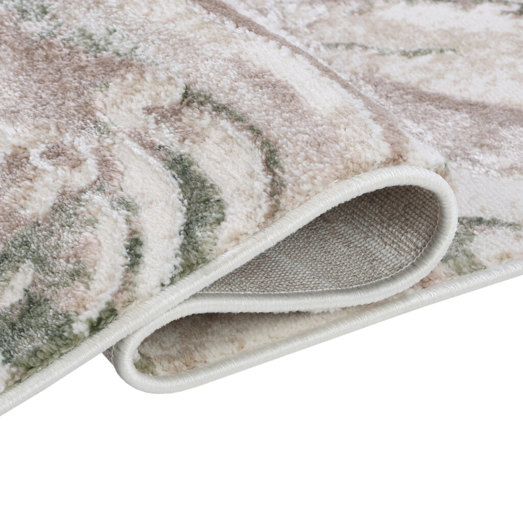 Tappeto Como Beige Verde Marmo