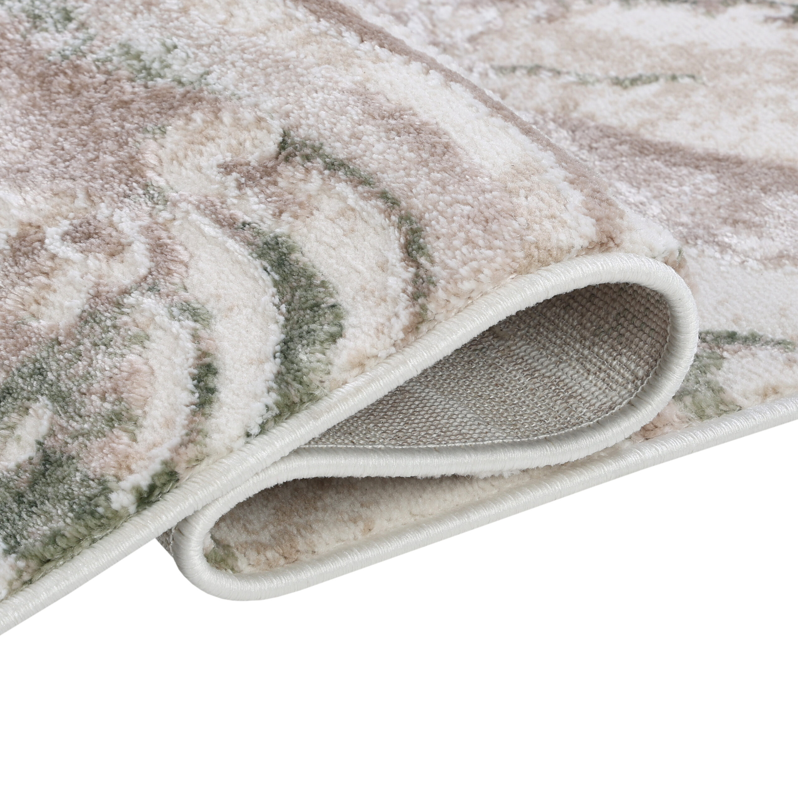 Tappeto Como Beige Verde Marmo