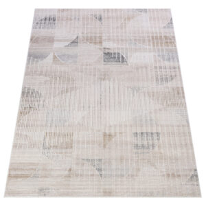 Tappeto Como Beige Grigio Geometrico