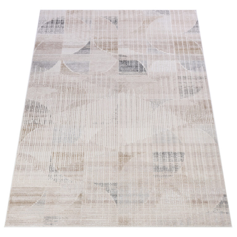 Tappeto Como Beige Grigio Geometrico