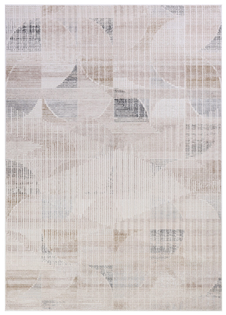 Tappeto Como Beige Grigio Geometrico