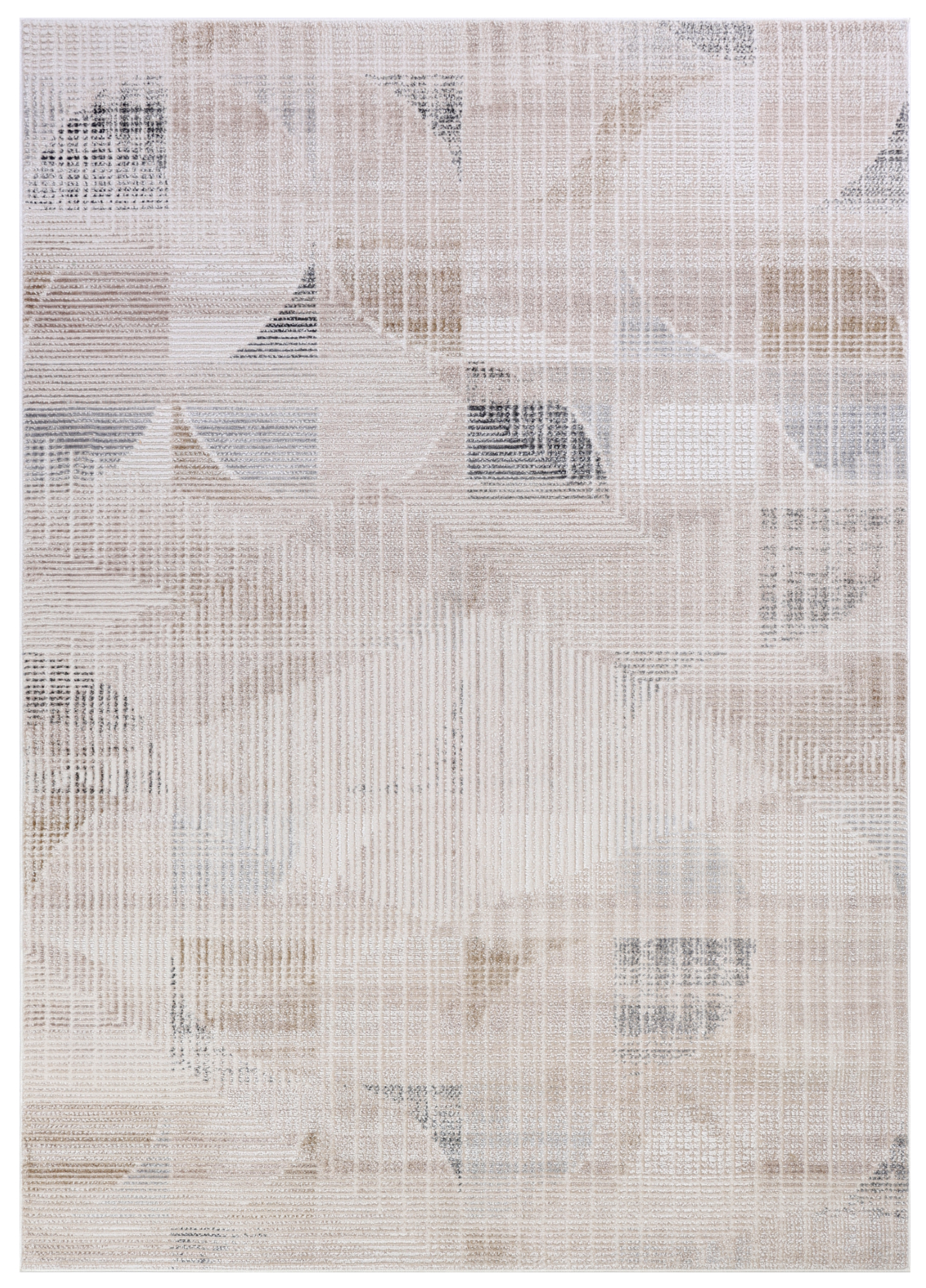 Tappeto Como Beige Grigio Geometrico