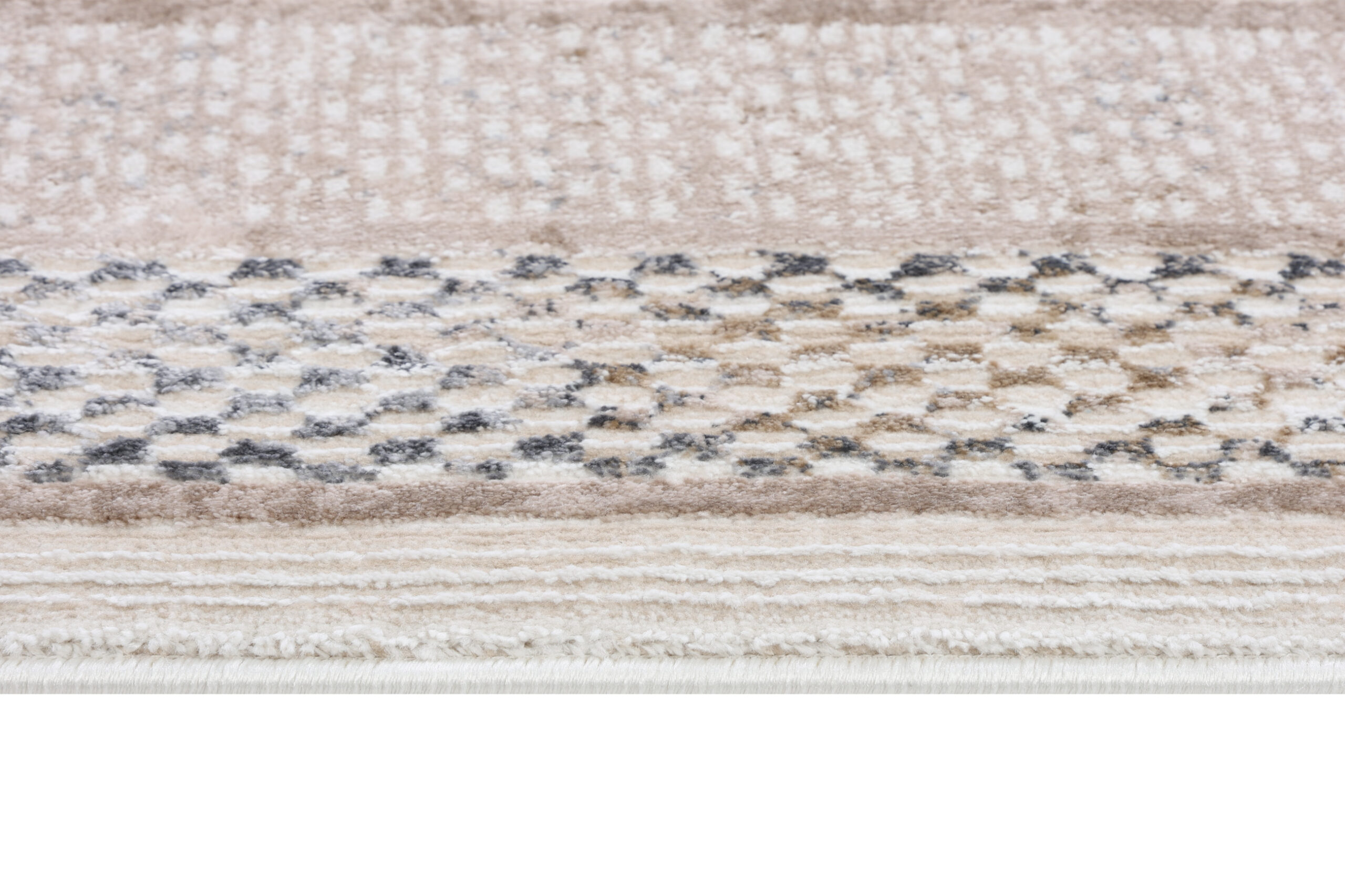 Tappeto Como Crema Beige con Cornice